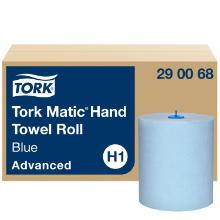 Tork 290068 Matic Advanced hand towel roll, blue, 2 ply, 150m, 21cm width. H1 product photo