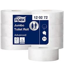 Tork 120272 Advanced Jumbo-Toilettenpapier weiß 2-lagig 360 m 1800 Blatt (T1 ) Produktbild