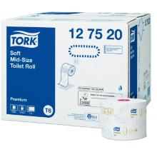 Tork 127520 Prémium Soft Mid Size WC papír, fehér, 2 réteg, 9,9cmx90m T6 termékfotó