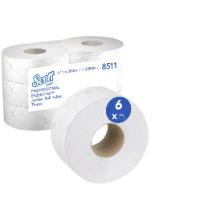 KC 8511 Scott  Essential Toalettpap&iacute;r Maxi Jumbo, 2 r&eacute;teg, feh&eacute;r, 38 cm x 9 cm term&eacute;kfot&oacute;