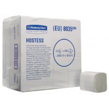 KC 8035 Hostess hajtogatott WC pap&iacute;r, feh&eacute;r, 2 r&eacute;tegű, 11x18,6cm, 250lap term&eacute;kfot&oacute;