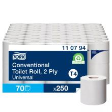 Tork 110794 Universal small roll toilet paper, natural, 2 layers, 32.5m, T4 product photo