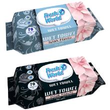 Wet Wipe, 70 pieces, with cap product photo