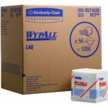 KC 7471 WypAll L40 1/4 hajtott ipari t&ouml;rlő, feh&eacute;r, 1r&eacute;teg, 33x32cm, 56db/csomag term&eacute;kfot&oacute;