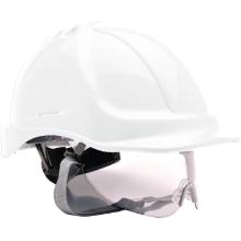 Portwest PW55 Endurance helmet with eye wear, white product photo