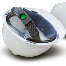 MSA V-Gard sisakokhoz fejkos&aacute;r, Push-key &aacute;ll&iacute;t&aacute;ssal, PVC homlokr&eacute;sszel term&eacute;kfot&oacute;