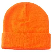 WCAP-O Gestrickte Wintermütze 100% Acryl, doppellagig, orange Produktbild