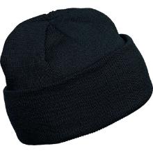 KP031 Beanie akril sapka, fekete termékfotó