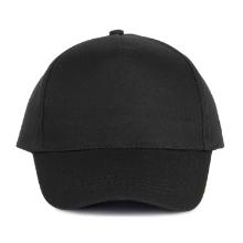 KP116 Cotton baseball cap, 5 panels, black product photo