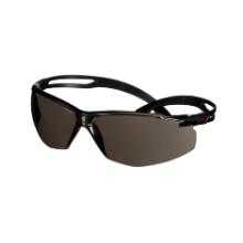3M SecureFit 500 safety glasses, black frame, anti-scratch/anti-fog grey product photo