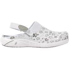 SJ DANY OB ESD SRC gray floral patterned leatherette clogs 35-42 product photo