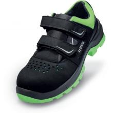 uvex 2 xenova S1P, SRC sandals, black-green, size 38-52. Width 11 product photo