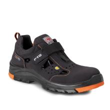 FTG Charon S1P ESD sandals, nubuck leather, with High-Tex inserts, black, 34-48 product photo