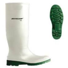EP 9HYGR (D956) Dunlop Pricemastor feh&eacute;r sav- &eacute;s l&uacute;g&aacute;ll&oacute; PVC csizma 47 term&eacute;kfot&oacute;