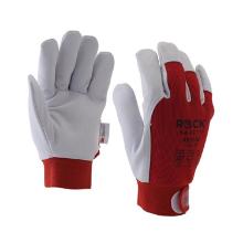 PANTHER Kecske színbőr kesztyű, színbőr tenyér, piros pamutkézhát 12 termékfotó