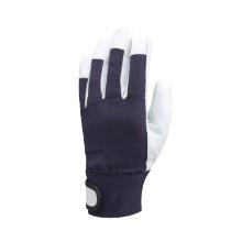 Eurostrong 860 Ziegenleder Handschuhe, blauer Jerseyrücken 8 Produktbild