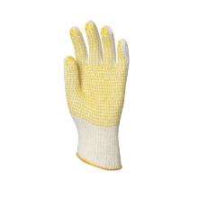 Cotton gloves in stock yellow (4360) - cotton, yellow dots 1pc=1pair product photo
