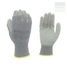 DISCONT.!! Prime Source 805GYPE palm dipped PE gray assembly gloves product photo