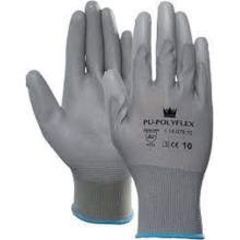 MJ 14-078 PU-Handfl&auml;che getauchter PES-Handschuh, grau Produktbild