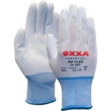 MJ 14-083 PU-Flex W PU palm dipped nylon glove, white product photo