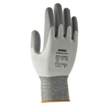 uvex 60050 phynomic foam aqua-polymer foam palm dipped PA glove, white/grey product photo