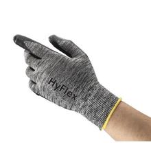 Ansell 11801 HyFlex nitrilhab tenyérmártott nejlon kesztyű, szürke/fekete 6 termékfotó