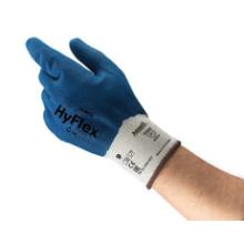 Ansell 11919 HyFlex Nitrotough N1700 csukl&oacute;ig nitril m&aacute;rtott kesztyű, k&eacute;k 10 term&eacute;kfot&oacute;