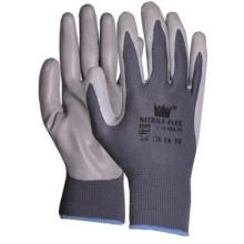 MJ 14-088 Nitrile-Flex nitrilhab tenyérmártott nejlon kesztyű, szürke 10 termékfotó