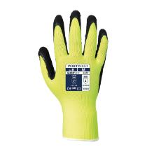 Portwest A340 Hi-Vis Grip Hi-Vis nejlon kesztyű, latex hab teny&eacute;r M/8 term&eacute;kfot&oacute;