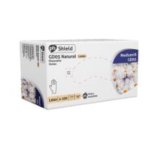 HPC GD05 Shield natural latex examination gloves, powder-free product photo