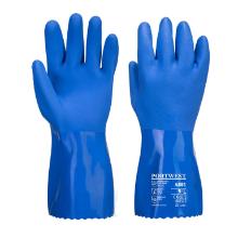 Portwest A881 Marine Ultra PVC vegyszerálló kesztyű, kék, L termékfotó