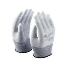 ZEBRA-1 Carbon fiber ESD glove, with PU fingertip dip 9 product photo