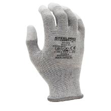 PS/SteelPro 813PE ujjv&eacute;gen PU m&aacute;rtott sz&uuml;rke PE kesztyű, ESD kivitel 7/S term&eacute;kfot&oacute;