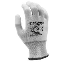PS/SteelPro 803ESD ujjvég PU mártott fehér nejlon kesztyű, ESD impregnált 10/XL termékfotó