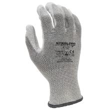 PS/SteelPro 815 teny&eacute;ren PU m&aacute;rtott sz&uuml;rke nejlon kesztyű, ESD kivitel 6/XS term&eacute;kfot&oacute;