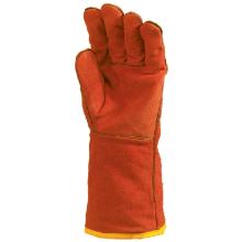 EP 2631 spark-plid cowhide gloves, with 15cm cuffs, red, 12 pcs/set product photo