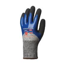 EP 1CRAN Eurocut 5 Cut-Plid, 3/4 Rückseite blaues Nitril Produktbild