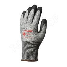 EP 1CRLG Eurocut5 gray cut-proof gloves, black nitrile palm dipped product photo