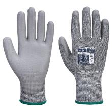 Portwest A622 PU Palm Dip Gloves, Cut Resistant 5, Grey product photo