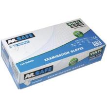 MJ 44-060 M-Safe vinyl examination gloves, powdered, 100 pcs/dz product photo