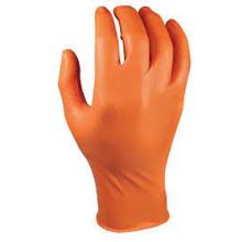 MJ 44-560 M-Safe Grippaz nitrile disposable gloves, orange product photo