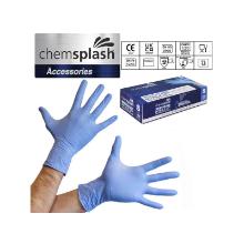 Chemsplash 4010 egyszerhaszn&aacute;latos k&eacute;k nitril kesztyű, p&uacute;dermentes,100db/csom L term&eacute;kfot&oacute;