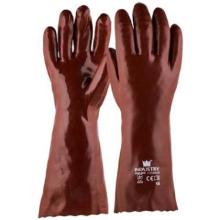 KI&Aacute;RUS&Iacute;T&Aacute;S MJ 17-035 PVC kesztyű, pamut belsővel, piros, 10 term&eacute;kfot&oacute;