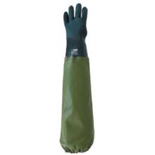 MJ 20-235 PVC kesztyű 70 cm, balos, pamut belső, 10-es m&eacute;ret term&eacute;kfot&oacute;