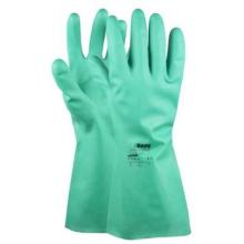 MJ 41-200 Nitrile-Chem nitrile gloves, cotton inner, 33 cm/0.40 mm, green product photo