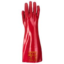 Portwest A445 Hossz&uacute;sz&aacute;r&uacute; piros PVC kesztyű 45 cm XL term&eacute;kfot&oacute;