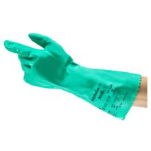Ansell 39124 AlphaTec nitril kesztyű, durva kivitel, 350 mm hossz&uacute;, z&ouml;ld, 9 term&eacute;kfot&oacute;