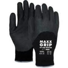 MJ 47-280 Maxx-GripLatex winter gloves dipped to the knuckles, -20C, black product photo