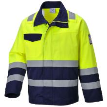 Portwest MV25 Hi-Vis Modaflame work jacket, yellow/navy, 3XL product photo