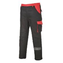 Portwest CW11 Poznan Hose, rot/schwarz, 100% Baumwolle, 260g Produktbild